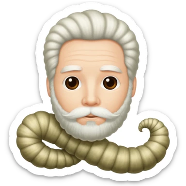 Herman .melville as a silk worm. sticker