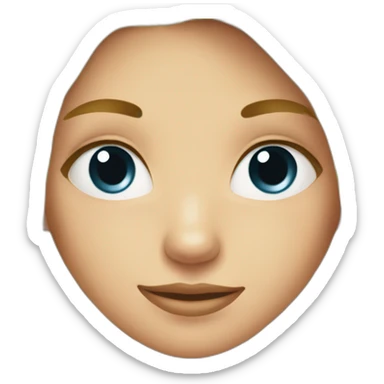 blond girl with ant sticker