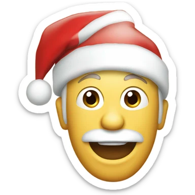 Merry Christmas logo  sticker