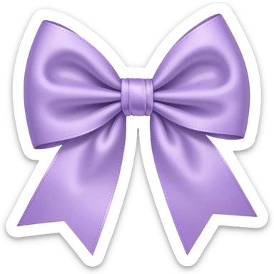 artsy bow delicate pastel purple colour sticker