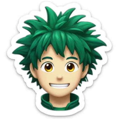Deku from mha sticker