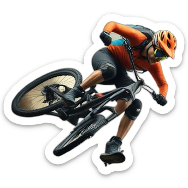 Mountain bike jump sticker