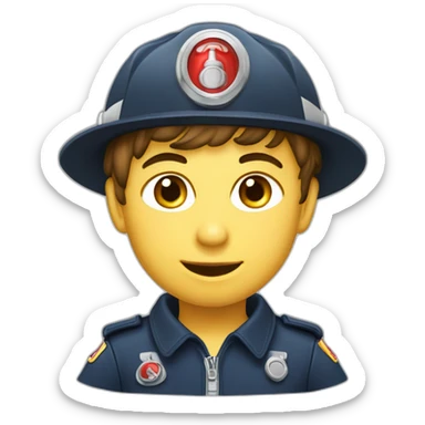 jeune sapeur pompier sticker