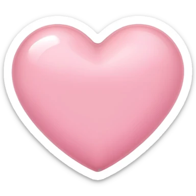 светло-розовое сердце sticker