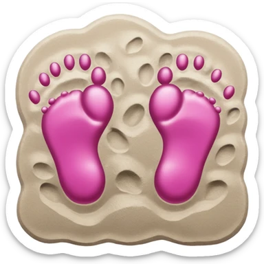 cat's footprints sticker