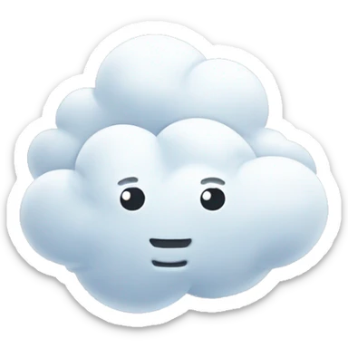 Cloud with Cotton Boxers: A fluffy cloud paired with cotton boxers to represent softness and breathability sticker