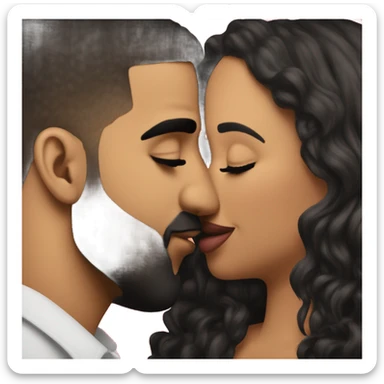Drake kissing P Duffy sticker