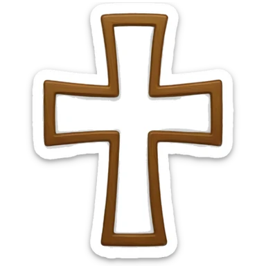 One singular cross sticker