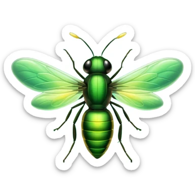 une luciole bien shinny  sticker