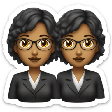 lawyer girl working sticker