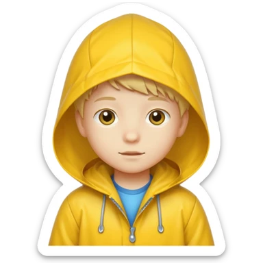 Raincoat Kid sticker