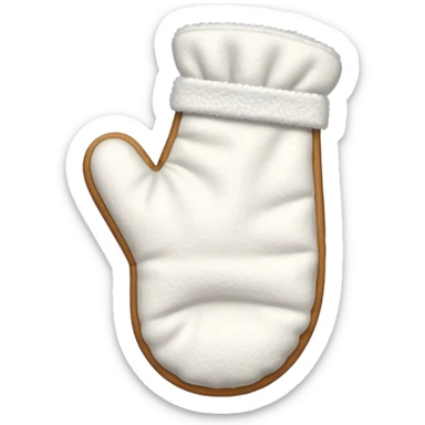 A white baking mitten sticker