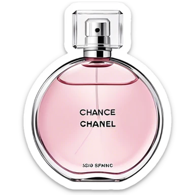 Chanel chance eau tendre, round bottle sticker