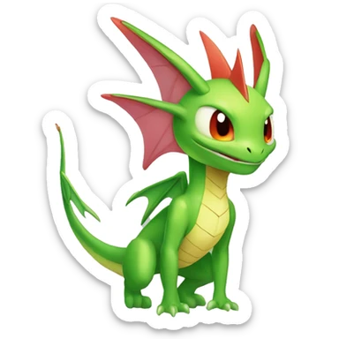 Full body cute edgy shiny colorful Fairy-Flygon-Scyther-grovyle sticker