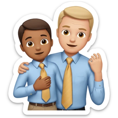 child play beating dad sticker