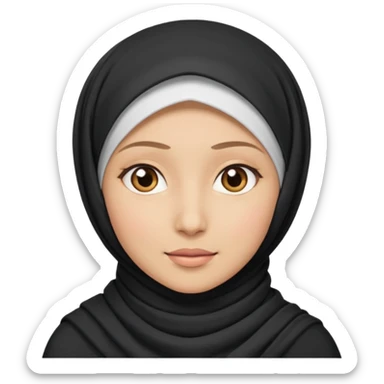 🙂 with hijab sticker