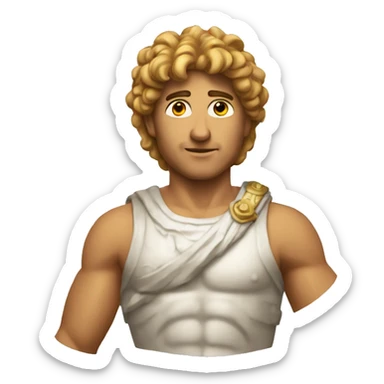 The god apollo sticker