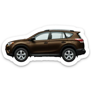 Brown Rav4 car sticker