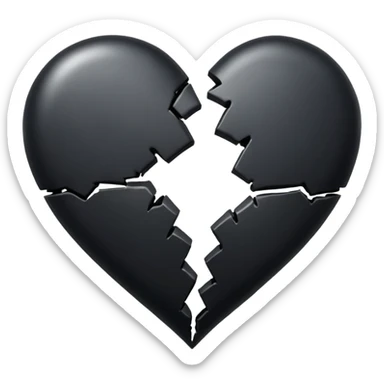 broken heart 🖤 sticker