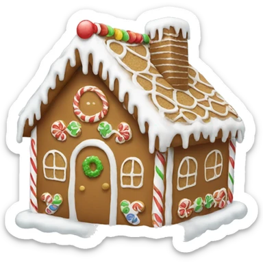gingerbread house sticker