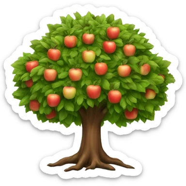 Apple tree sticker