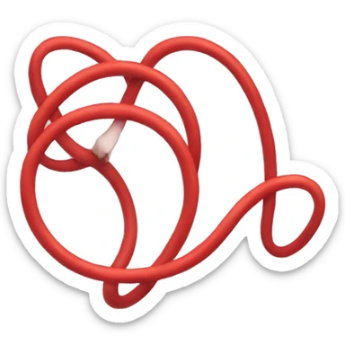 Red loop sticker