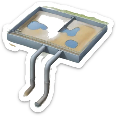 water soil storage reservoir level sticker