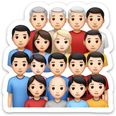 china citizens photorealistic sticker