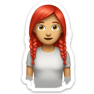 A red clothing sticker