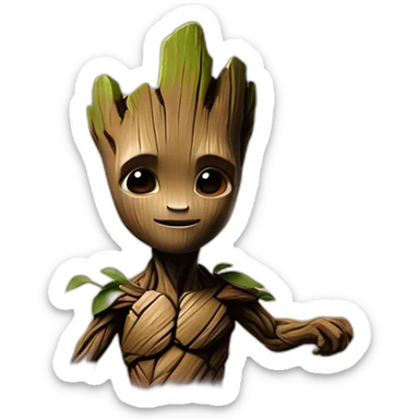 Groot galaxy guardian sticker