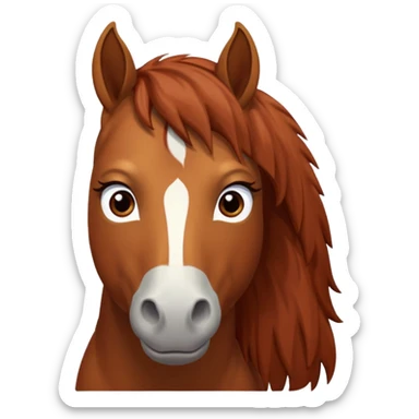 pleading horse sticker