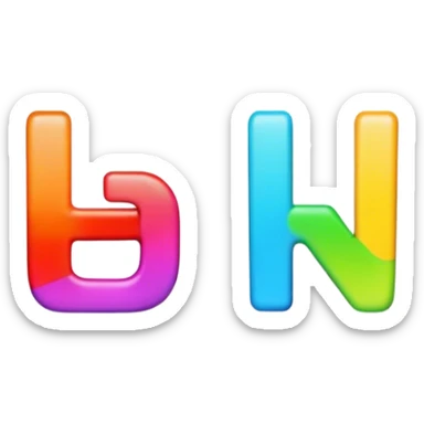 The letters haha sticker