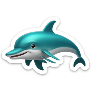 Dauphins vue de face sticker