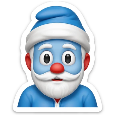 papa smurf  sticker