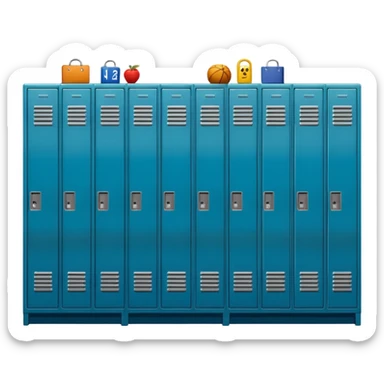 School locker room sticker