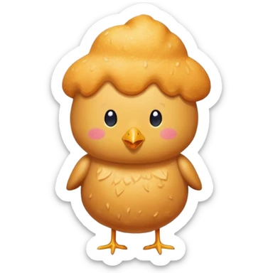 chicken nugget wearing a swimsuit sticker