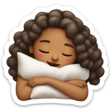 Girl taking a nap during christmas sticker