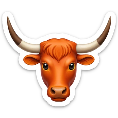 Texas longhorn logo with black background  sticker
