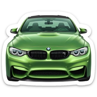 Green bmw m4 upgraded sticker