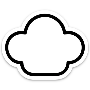 облако 4 выступами sticker