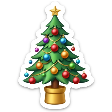 A cute and festive Christmas emoji that is appropriate for a work related groupchat sticker