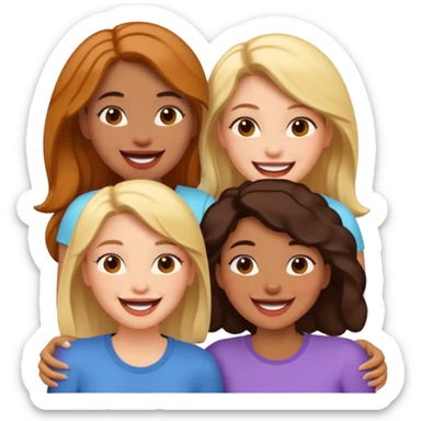 3 girlfriends sticker