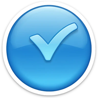 blue tick tiktok sticker