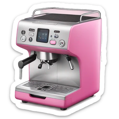 Pink Coffee machine  sticker