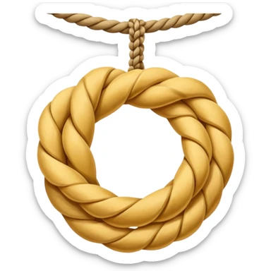 rope tied to the ceiling sticker