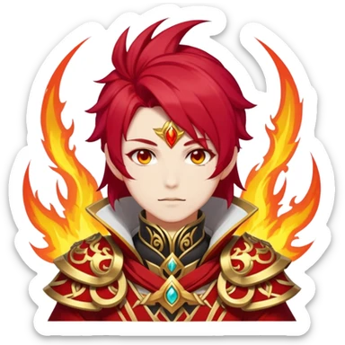 Mavuika The Pyro Archon from Genshin Impact sticker