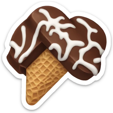 Chocolate ice cream bar sticker