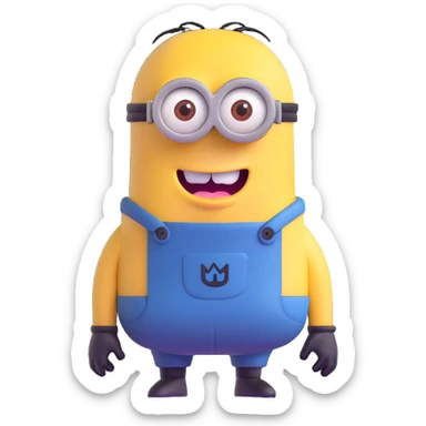 ugly-looking minion sticker