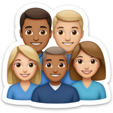 Threesome with two woman and a man sticker