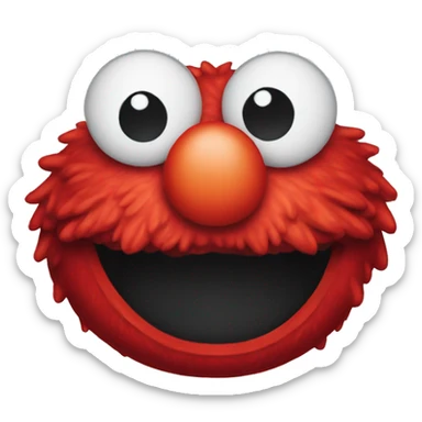 Cute Elmo head sticker